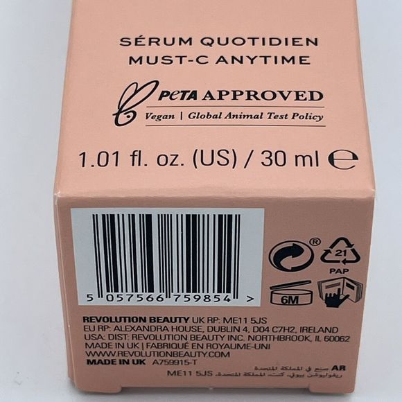 Serum For Dark Spots Revolution Skin Sali Hughes Must-C Anytime Daily 1.01 oz - Picture 5 of 9